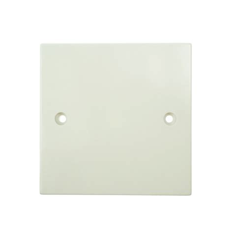 blank electrical box|electric blanking plate single white.